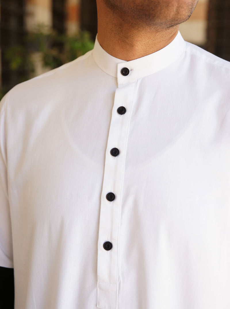 Light Cotton Contrast Thobe