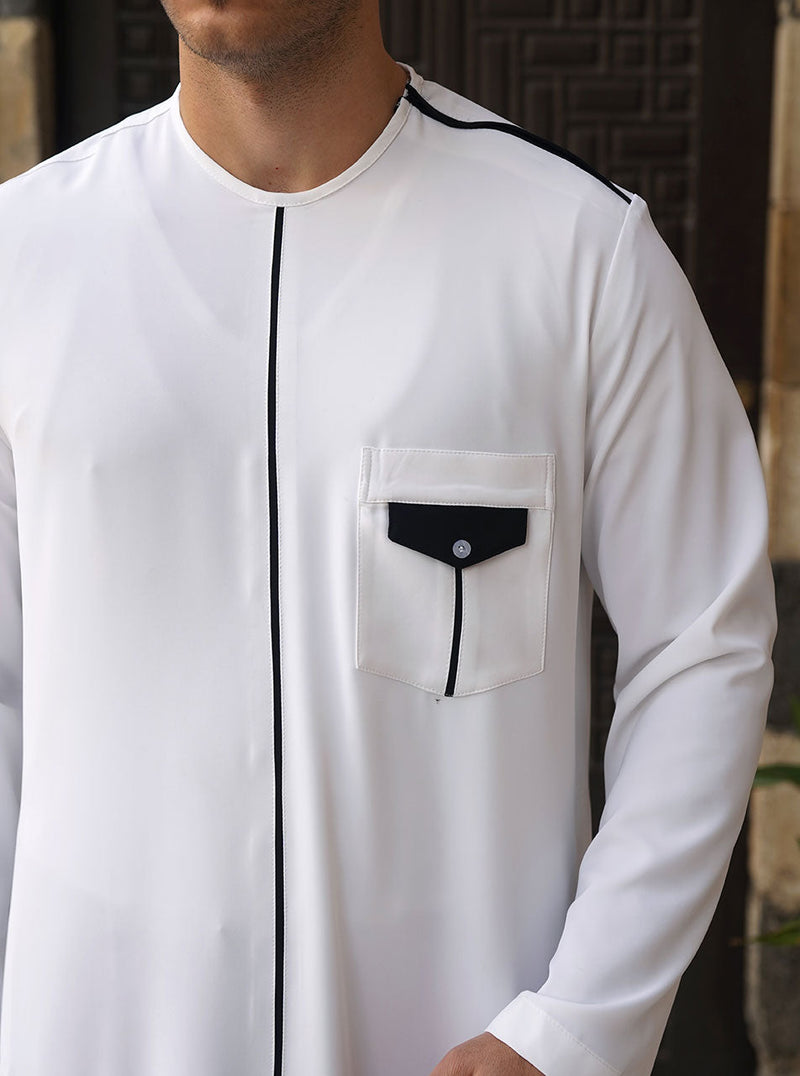 Zipped Shoulder Opening Thobe