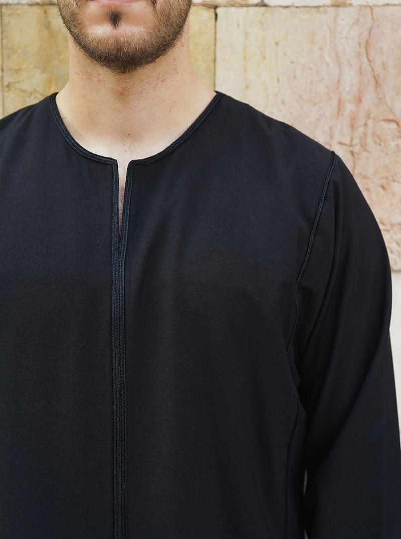 Nazari Twine Embroidered Thobe
