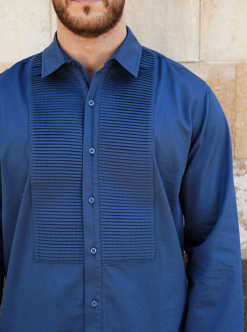 Tuxedo Pleats Shirt