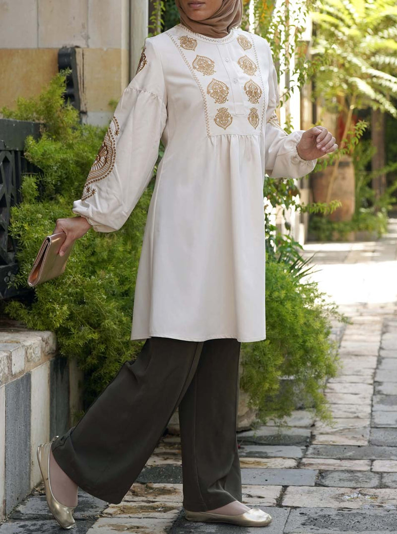 Hasanah Embroidered Tunic