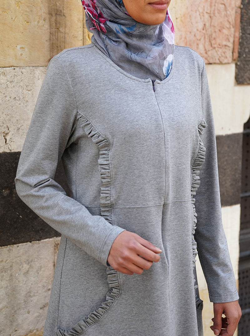 Ruffled Seams Tunic