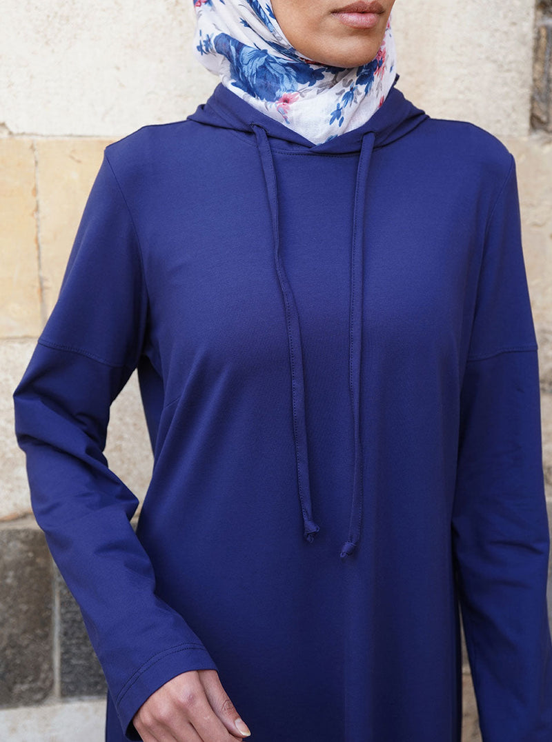 Hooded Jersey Midi
