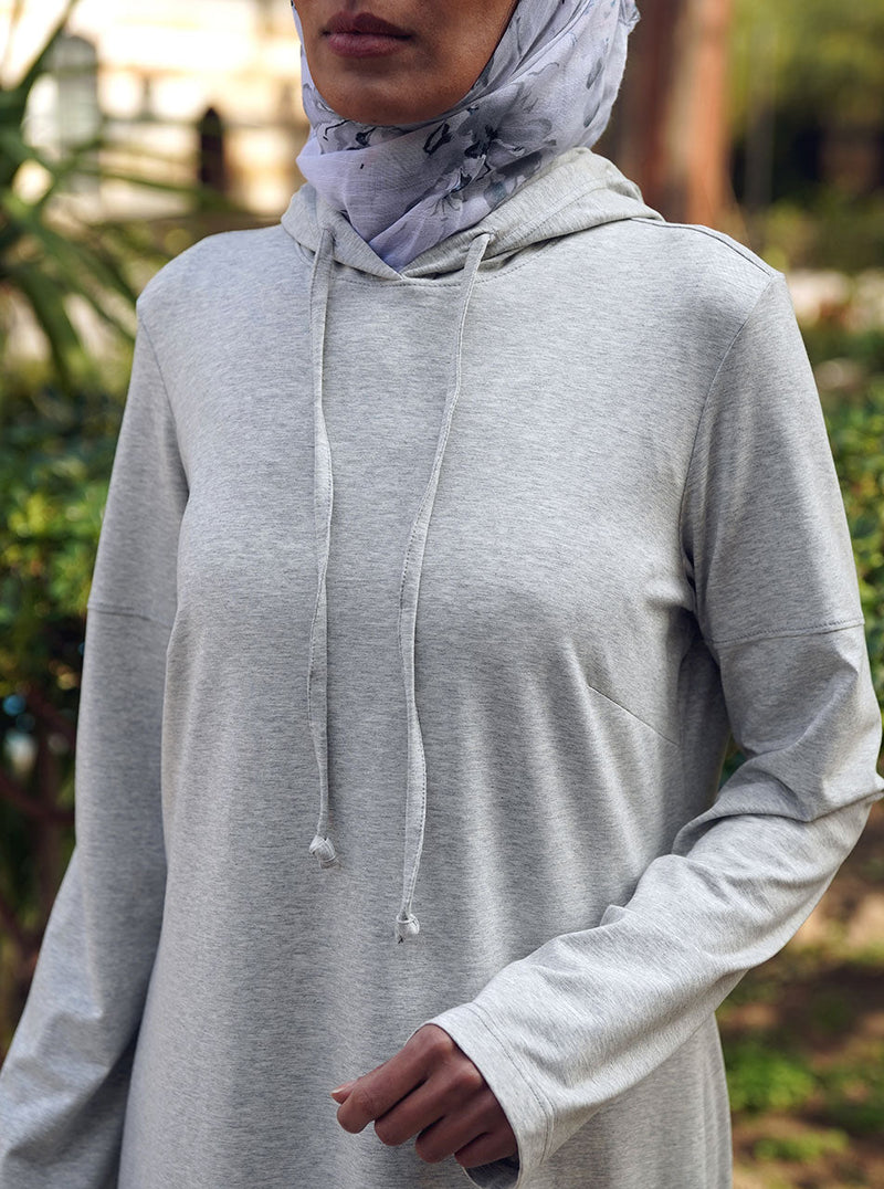 Hooded Jersey Midi