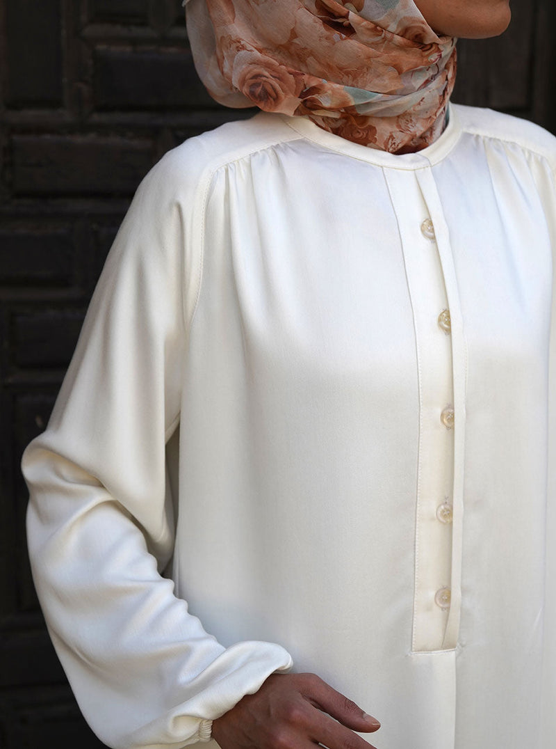 ميدي من قماش ناعم و فضفاض