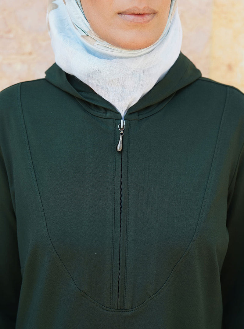 Active Curved Hem Hoodie