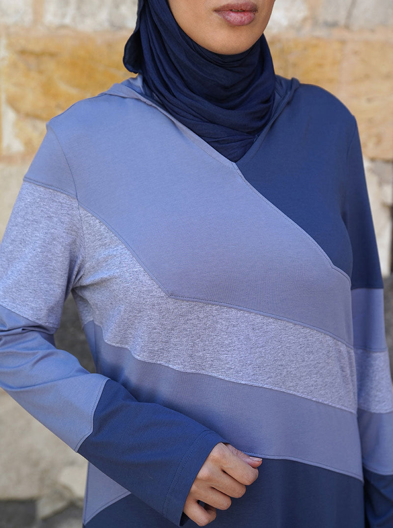 فستان طويل رياضي من الجيرسي