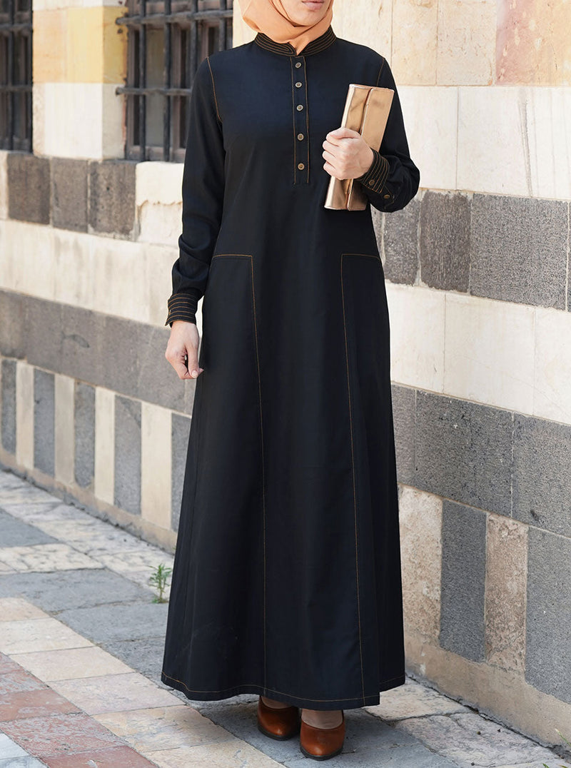 Lyocell and Cotton Shirtdress