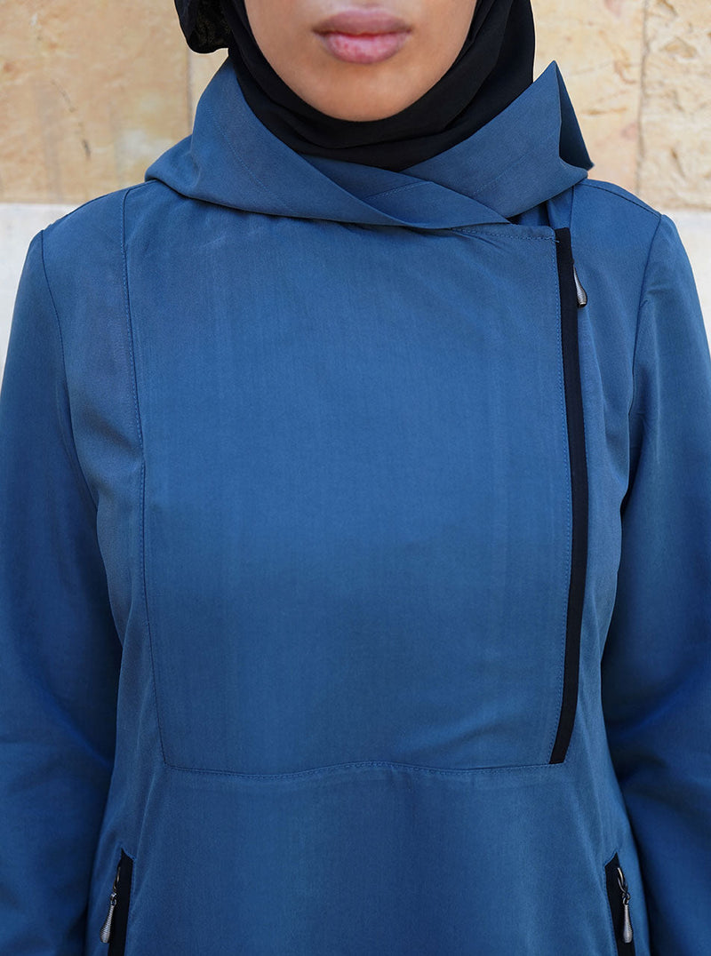 Zip-Up Maxi Hoodie