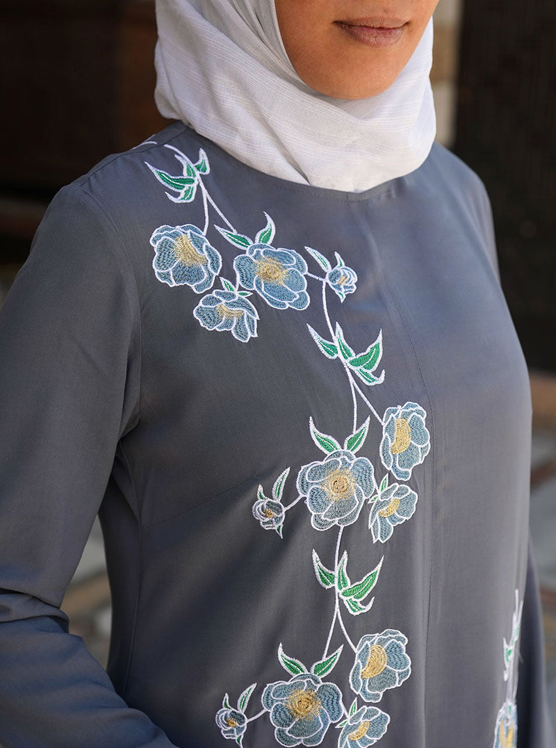 Zahra Embroidered Abaya Gown