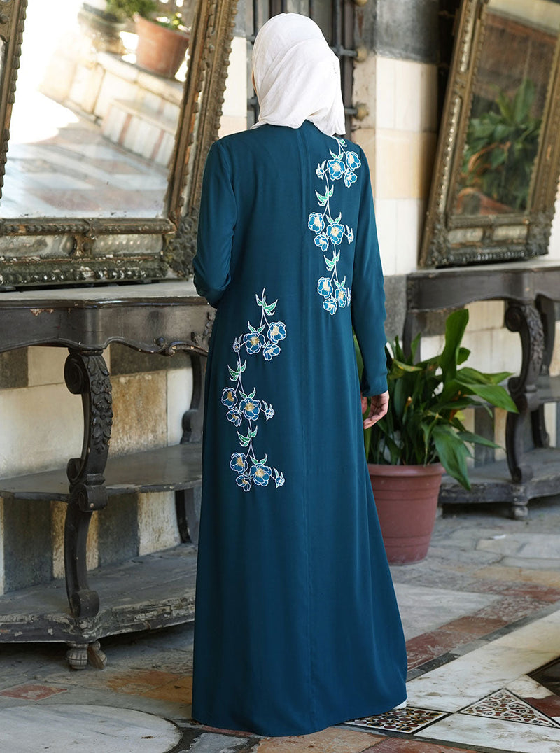 Zahra Embroidered Abaya Gown