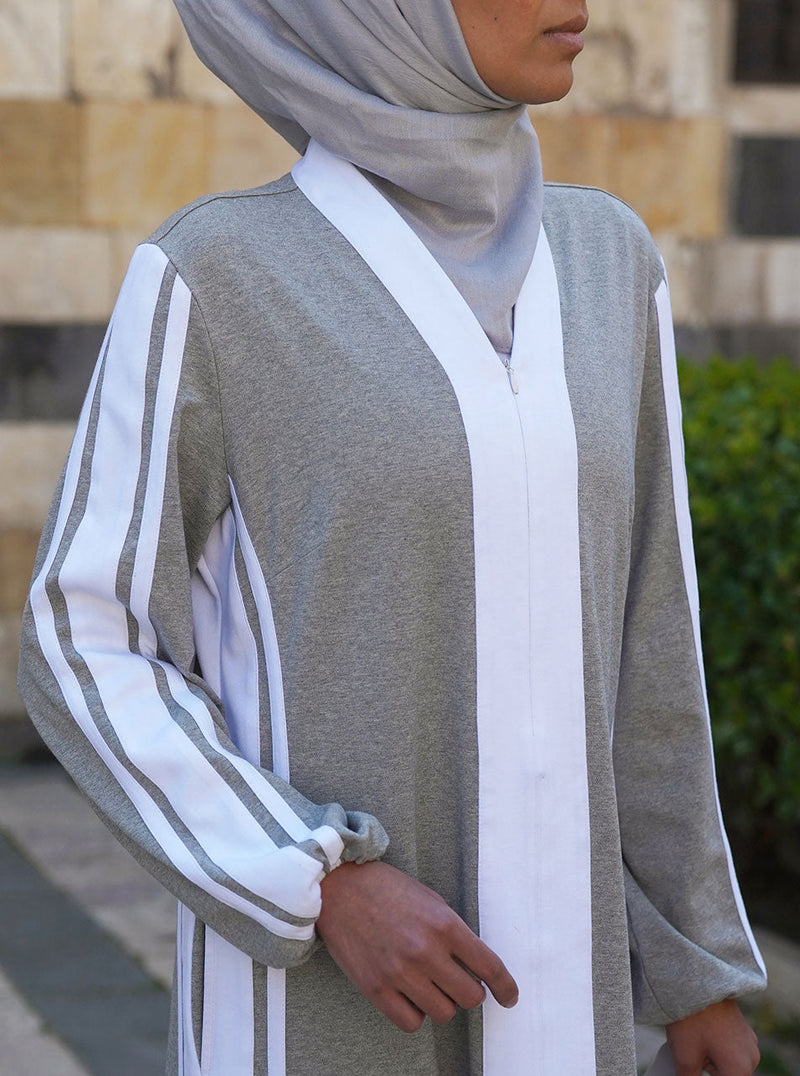فستان ماكسي بخامة قطنية و لون مزدوج