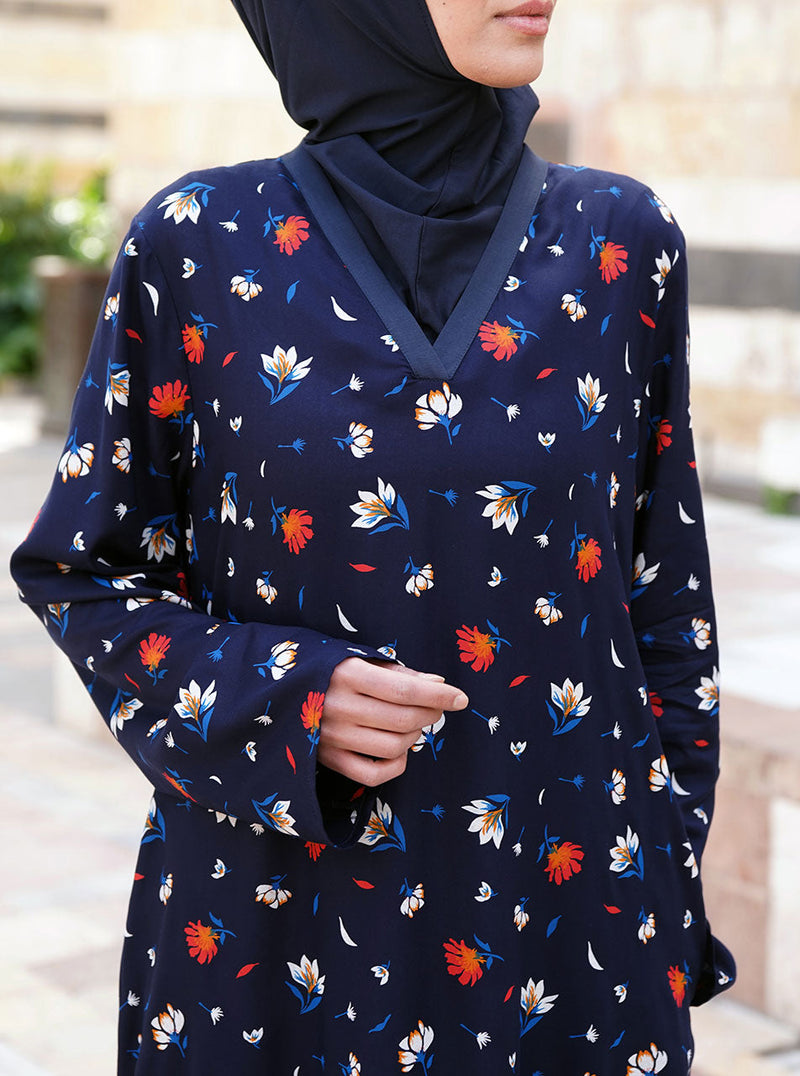 Printed 2-Piece Abaya and Prayer Set