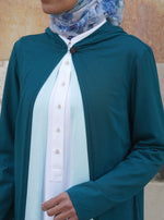 كارديغان جيرسيه ثنائي اللون بقبعة