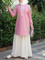 بلوزة رائعة متغايرة الألوان