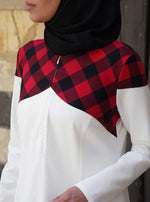 عباية كاروهات جمانة بألوان متباينة