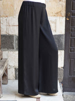 بنطلون ساتان واسع