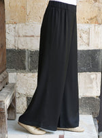 بنطلون ساتان واسع