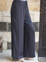 بنطلون ساتان بخصر مريح